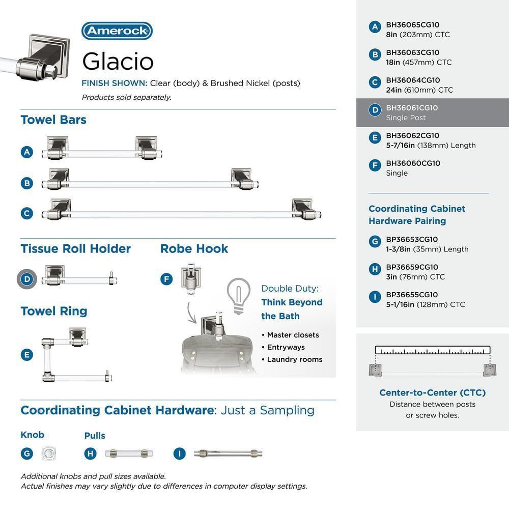 Glacio Wall Mount Toilet Paper Holder