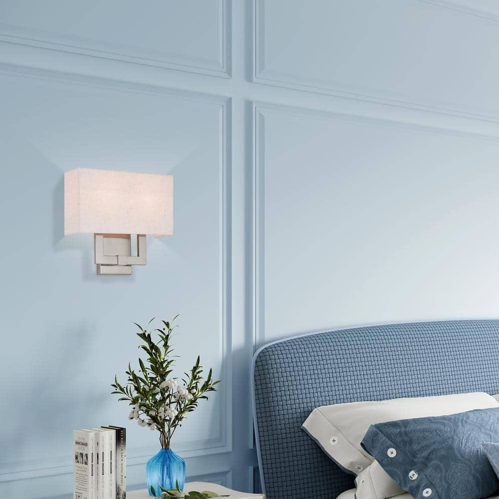 Livex Lighting Meridian 2 - Light Wall Light in  Brushed Nickel