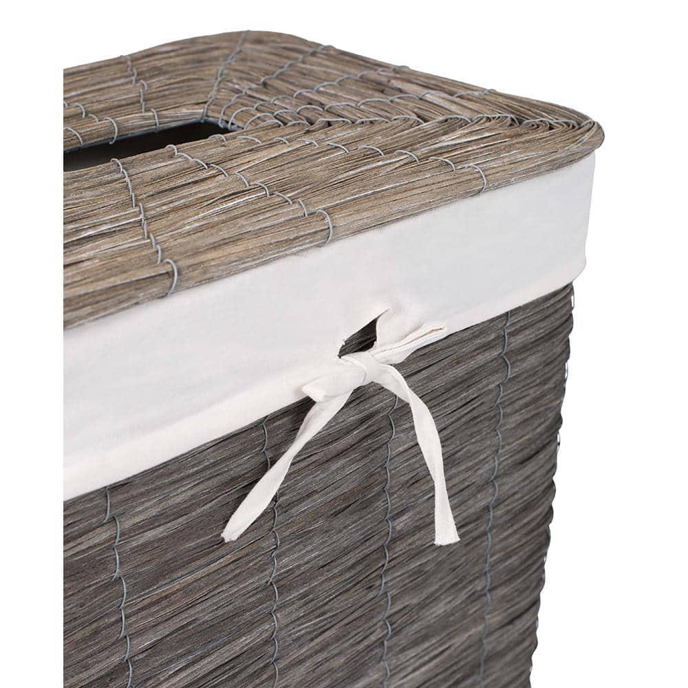 BirdRock Home Wicker Laundry Hamper with Handles