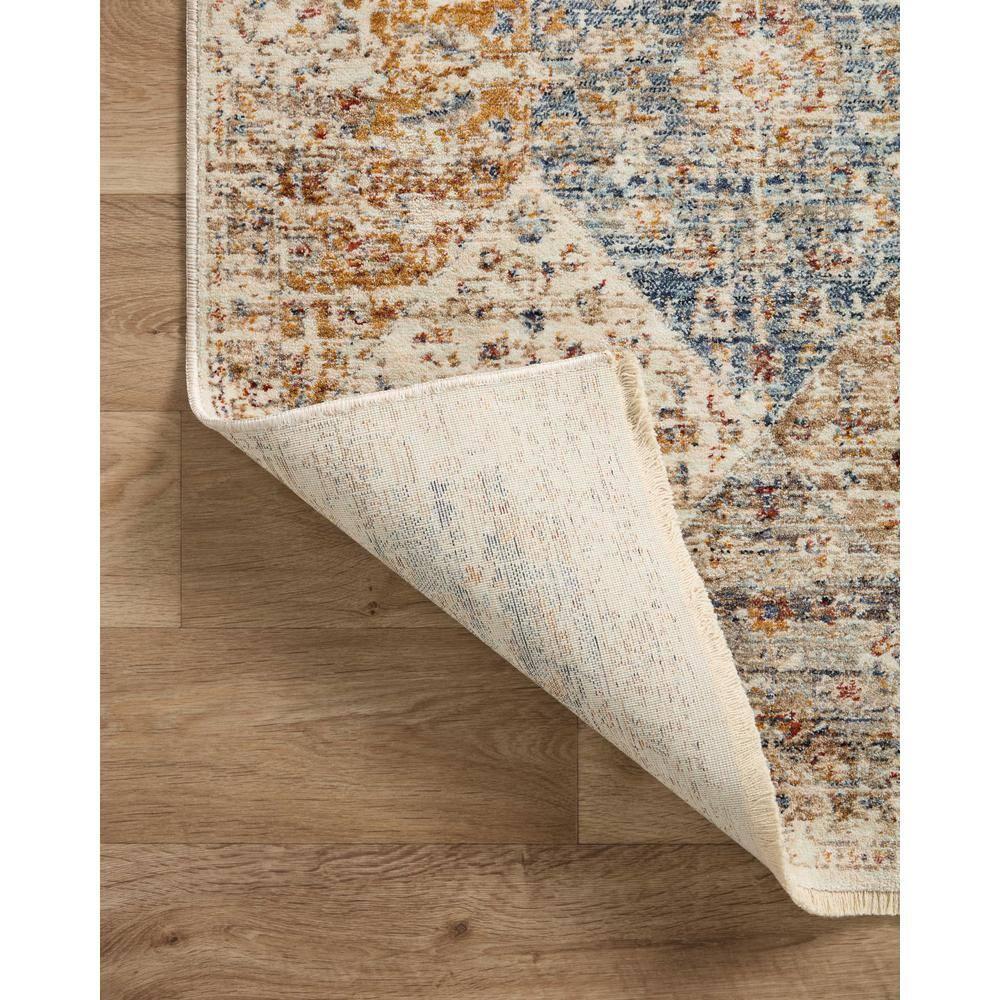 Loloi Rugs Sorrento Oriental Machine Made Power Loom Polyester Area Rug in Ivory