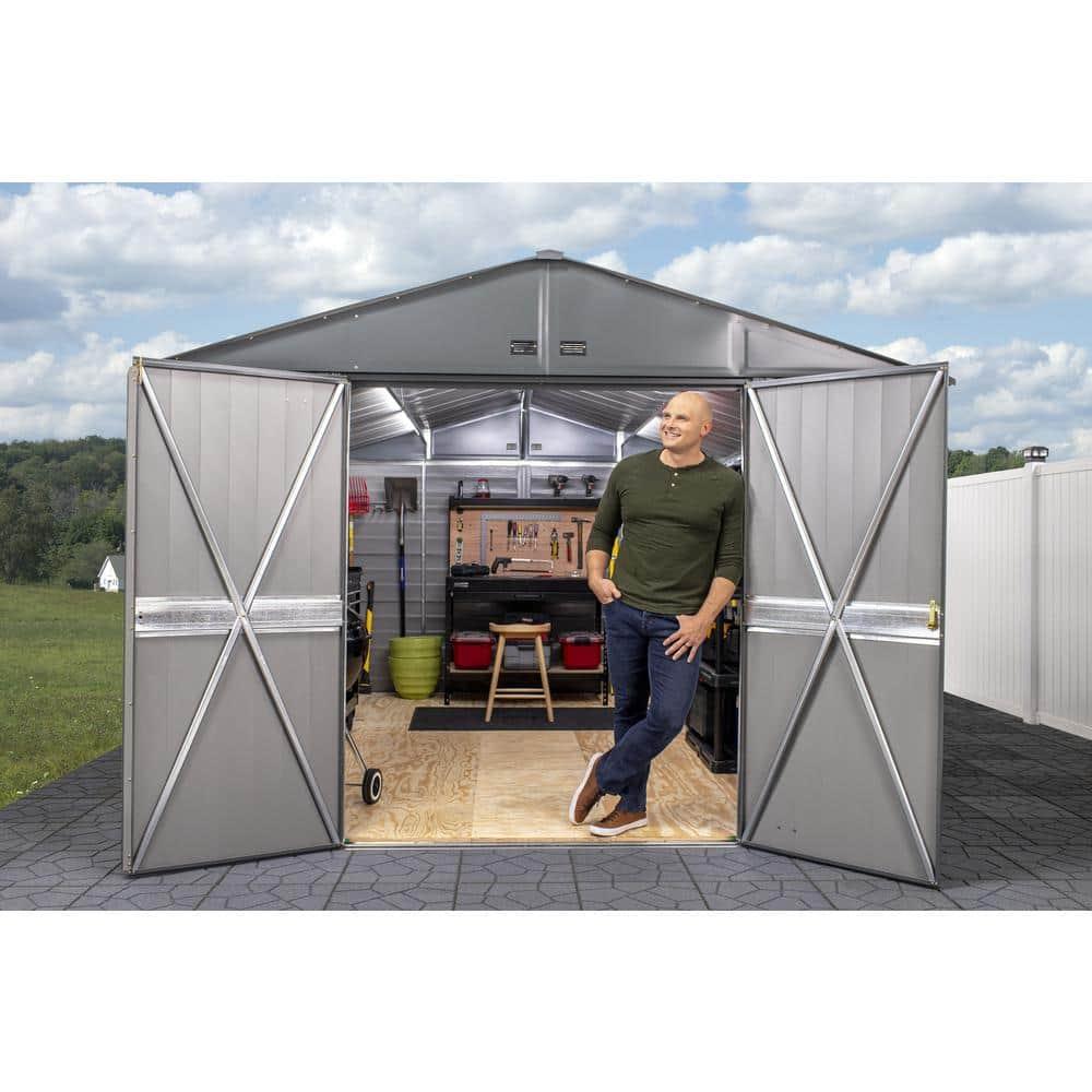 Arrow 10 ft. W x 14 ft. D Steel Horizontal Storage Shed