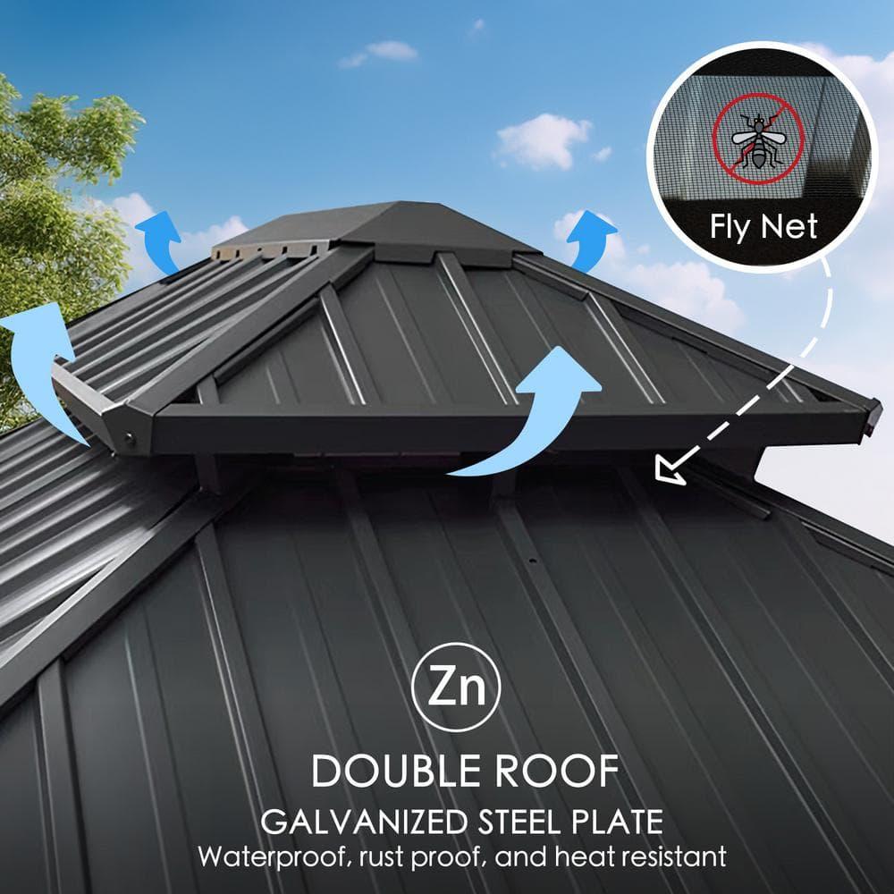 Kozyard 12ft x 12ft Hardtop Gazebo, Anti-weather