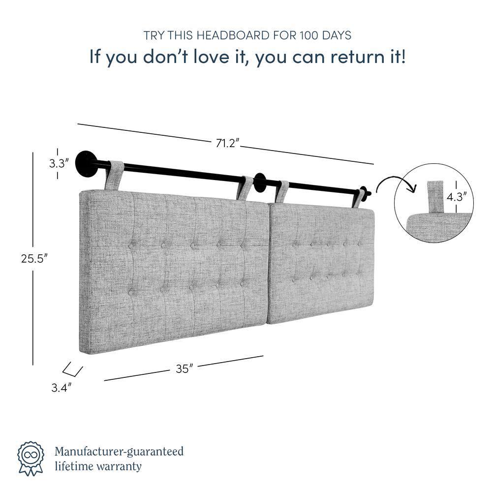 Nathan James Upholstered Headboard