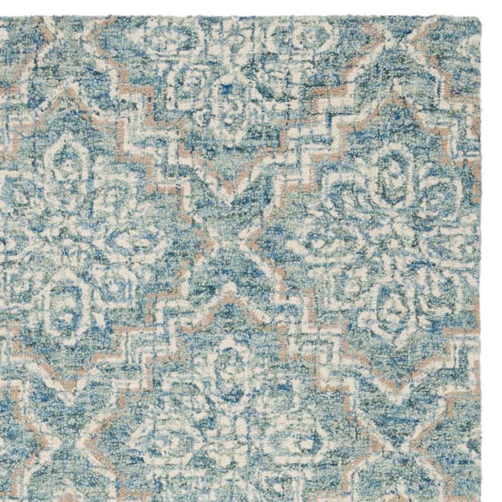 Abstract ABT201 Handmade Indoor Accent Rug - Blue/Grey - 3'x5' - Safavieh