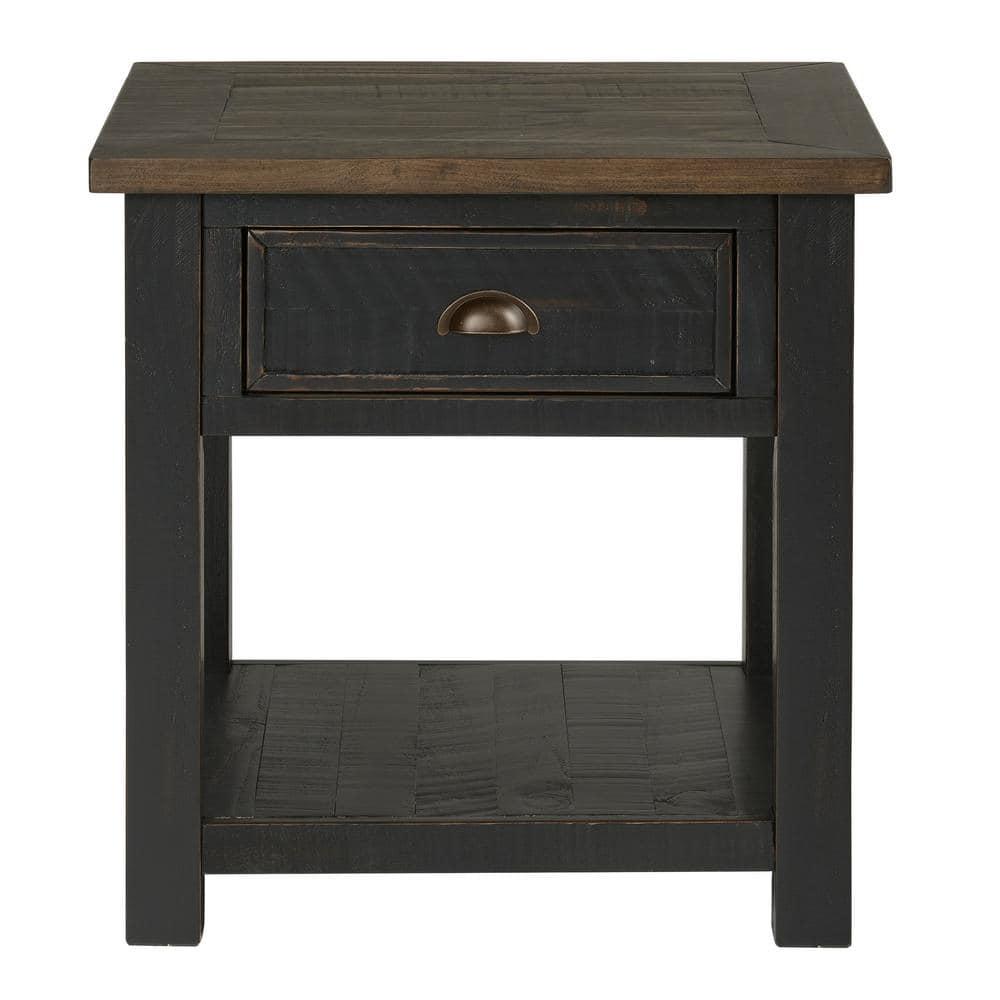 Martin Svensson Home Monterey End Table, Black and Brown