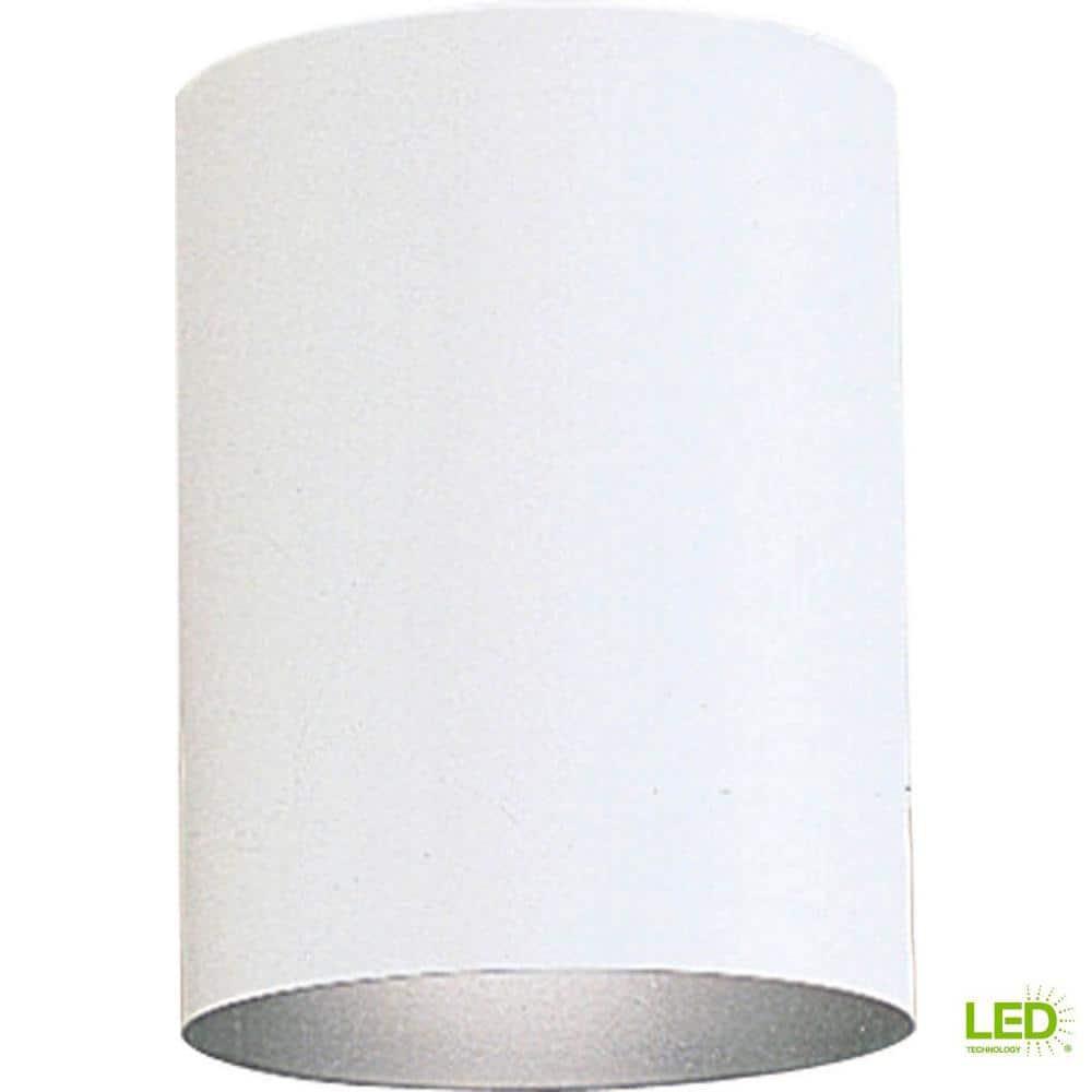 Progress Lighting, Cylinder, 1-Light, Flush Mount, Antique Bronze, Aluminum, LED, Wet Rated, P5774 Series
