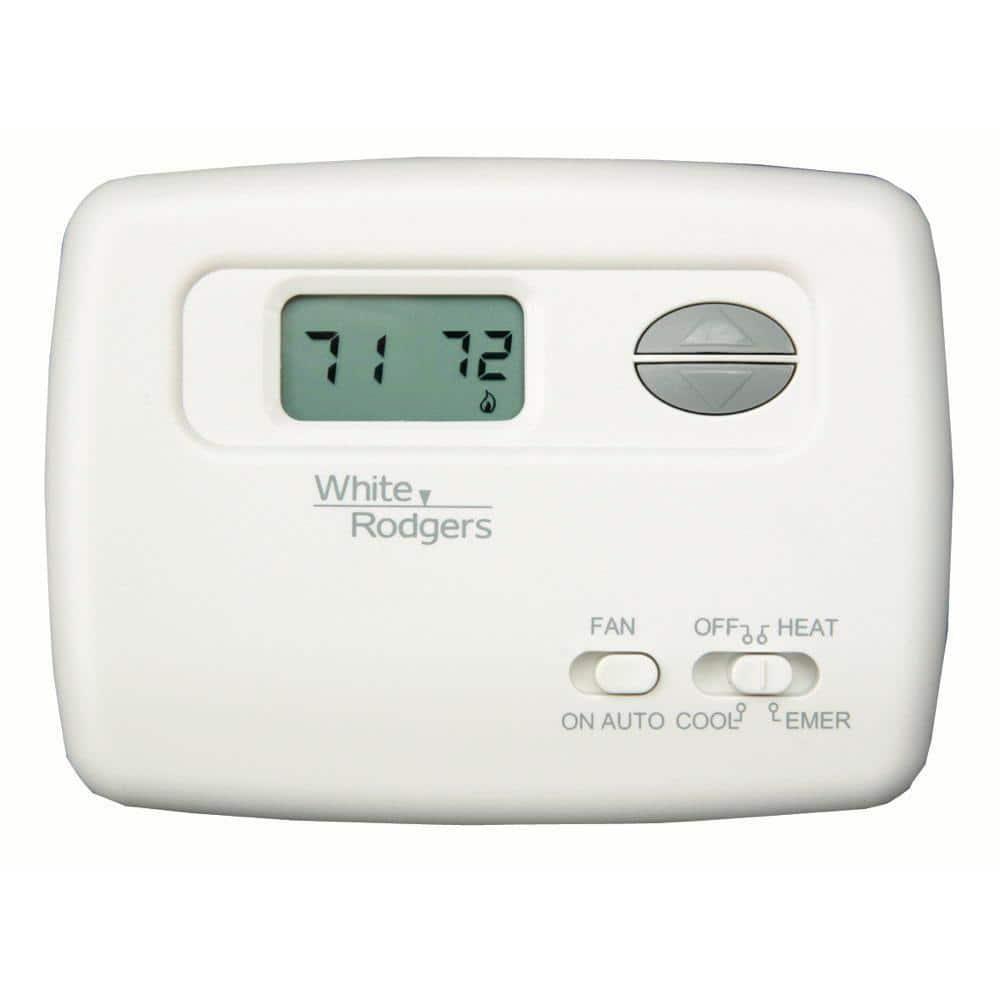 White Rodgers 2H/1C 24V Non-Programmable Digital Thermostat 1F79-111
