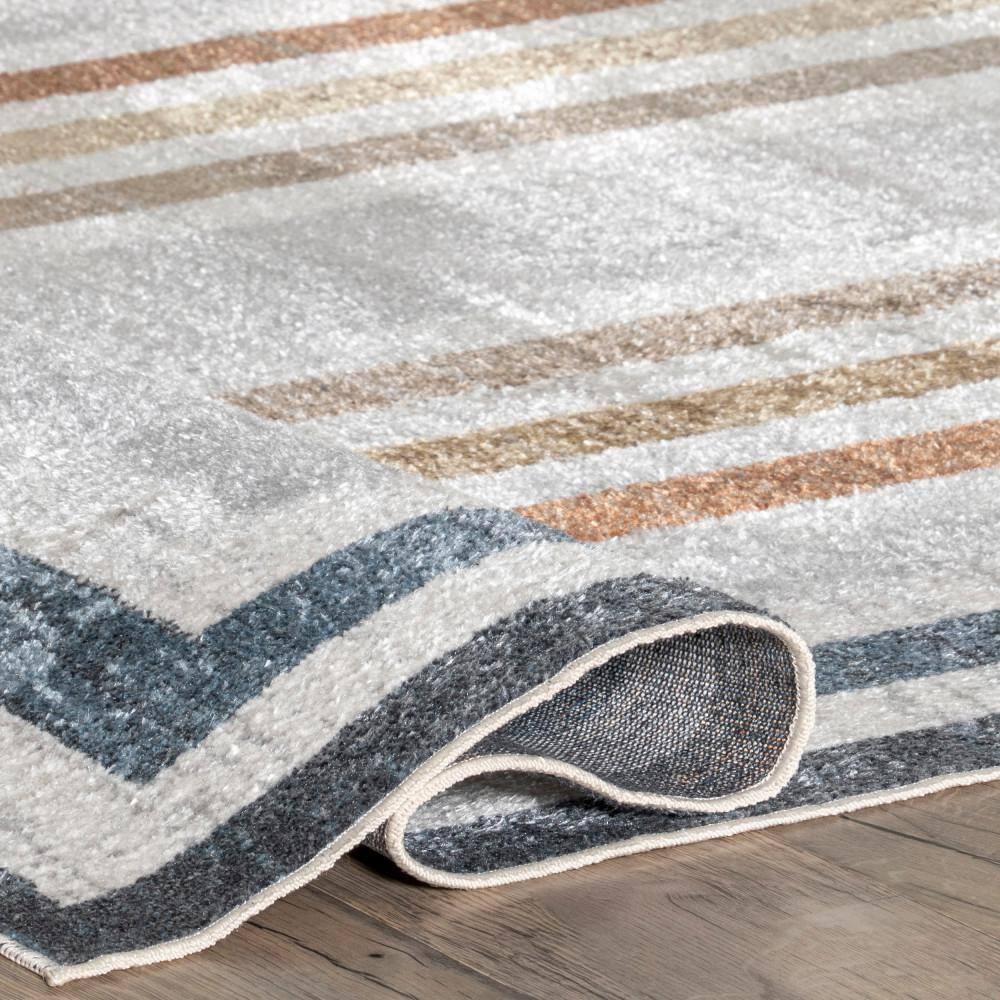 Nuloom Alienor Striped Pet Friendly Machine Washable Area Rug, 3' x 5', Multicolor