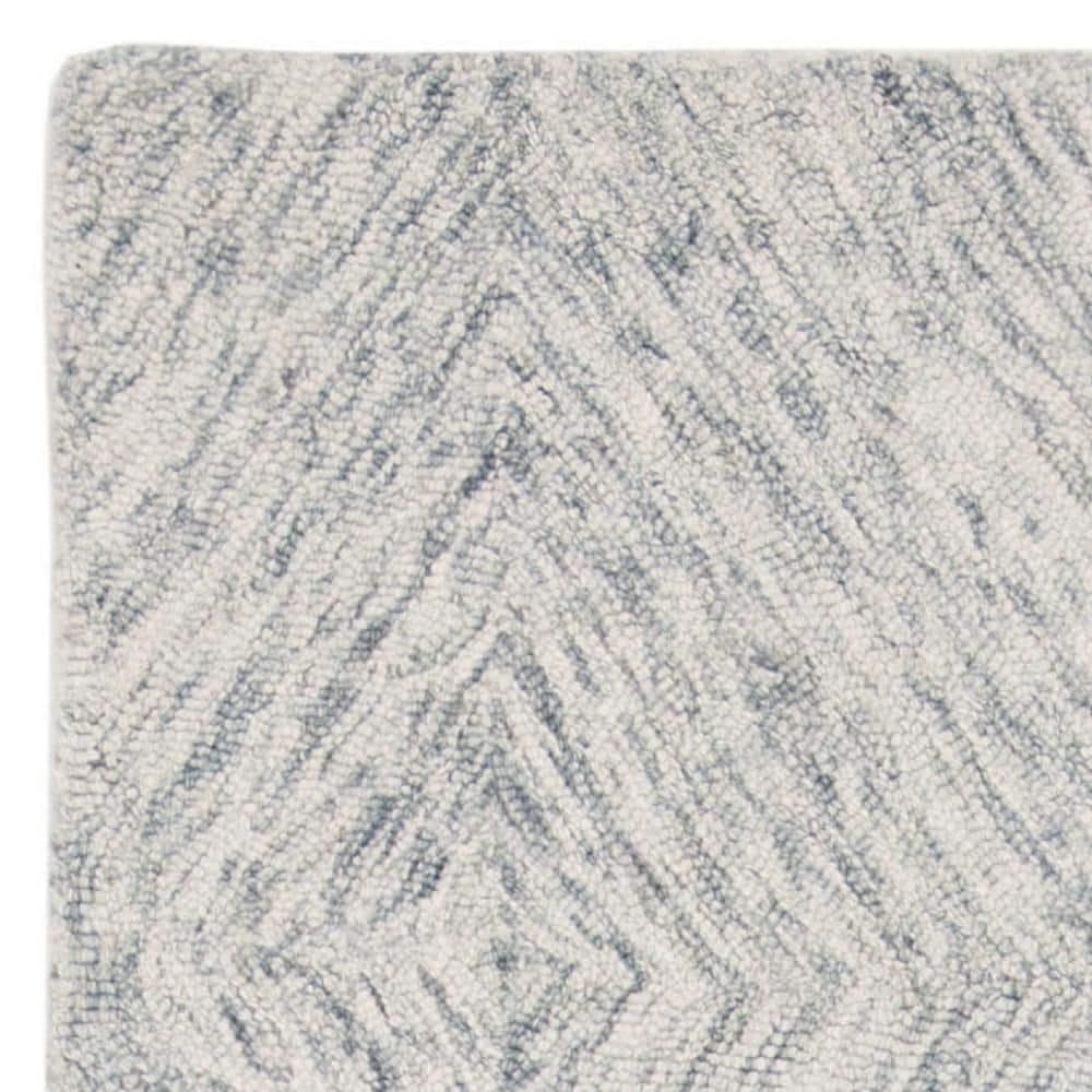 Abstract ABT767 Hand Tufted Runner Rug - Silver - 2'3" X 8' - Safavieh.