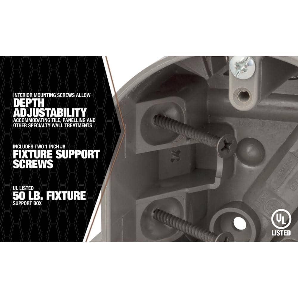 Southwire Smart Box Adjustable Depth 50 lb. Ceiling Box Support