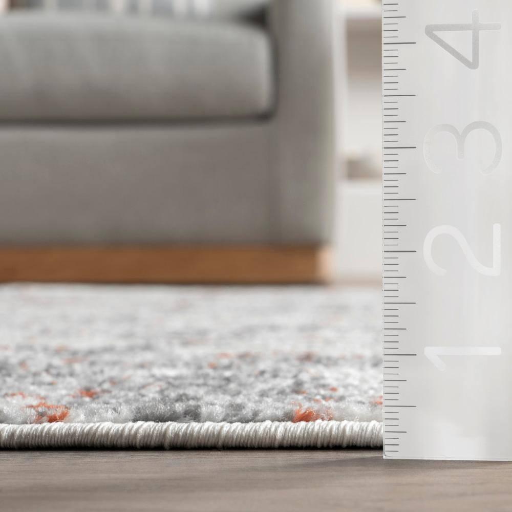 Nuloom Deedra Abstract 4x6 Indoor Area Rug for Living Room Bedroom Dining Room Kitchen, Red/Ivory