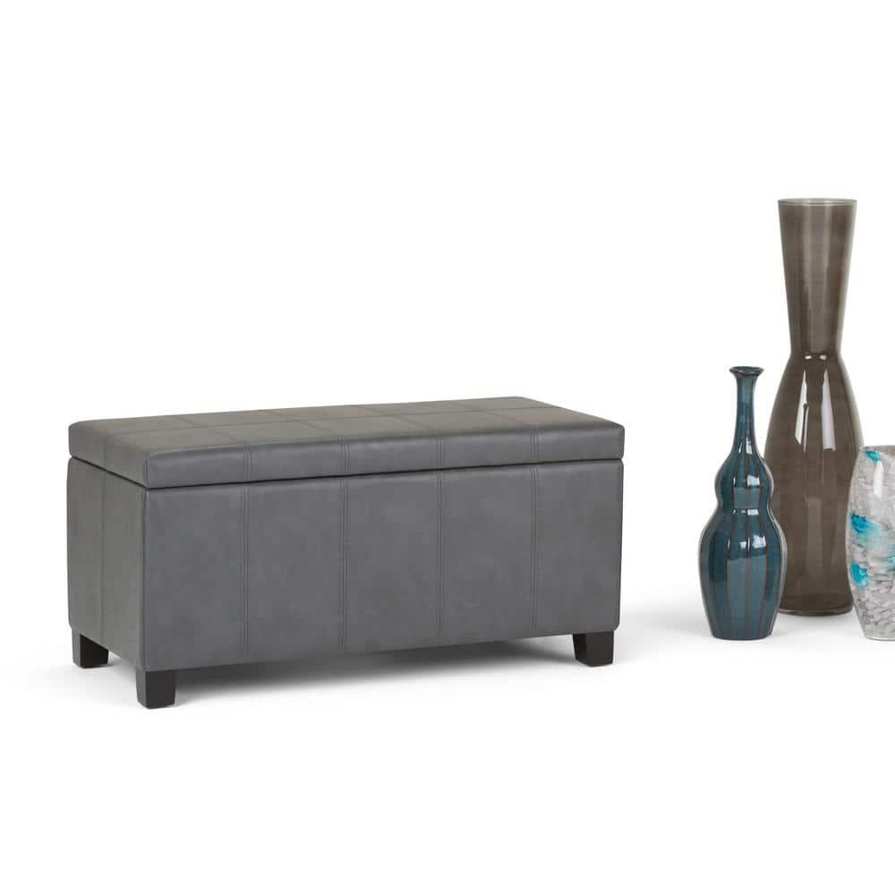 Simpli Home Dover Storage Ottoman Bench,Assembled