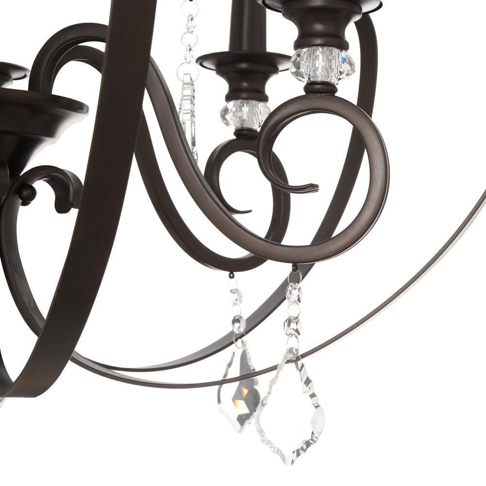 Ella 2 Tier - 9 Light Chandelier in Brushed Etruscan Bronze