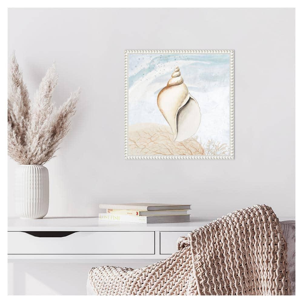 Amanti Art Ocean Oasis Tropical Seashell I by Patricia Pinto Canvas Wall Art Print Framed 16 x 16-in.