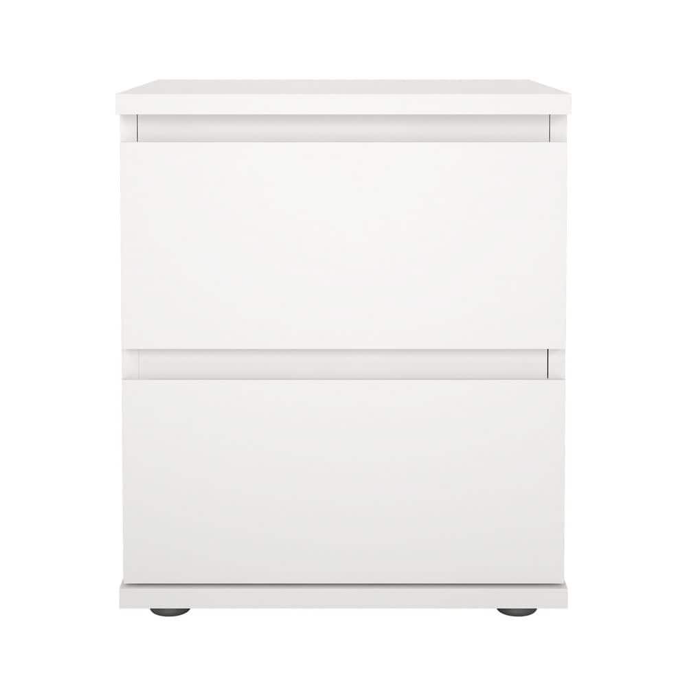 Tvilum, Aurora 2 Drawer Nightstand, White