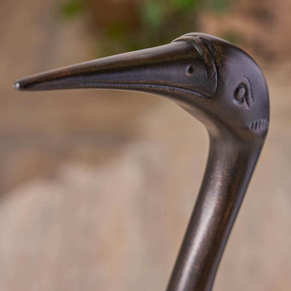 Rosecliff Heights Outdoor Aluminum Crane Garden Statue  (Set Of 2) (Set of 2)
