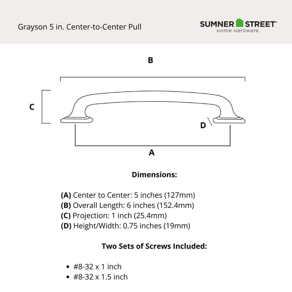 Grayson 5" Center Arch Pull Multipack