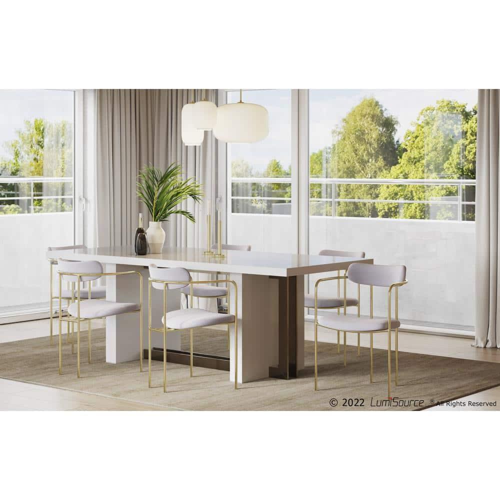 Bellatrix 18'' H Velvet Upholstered Metal Armchair