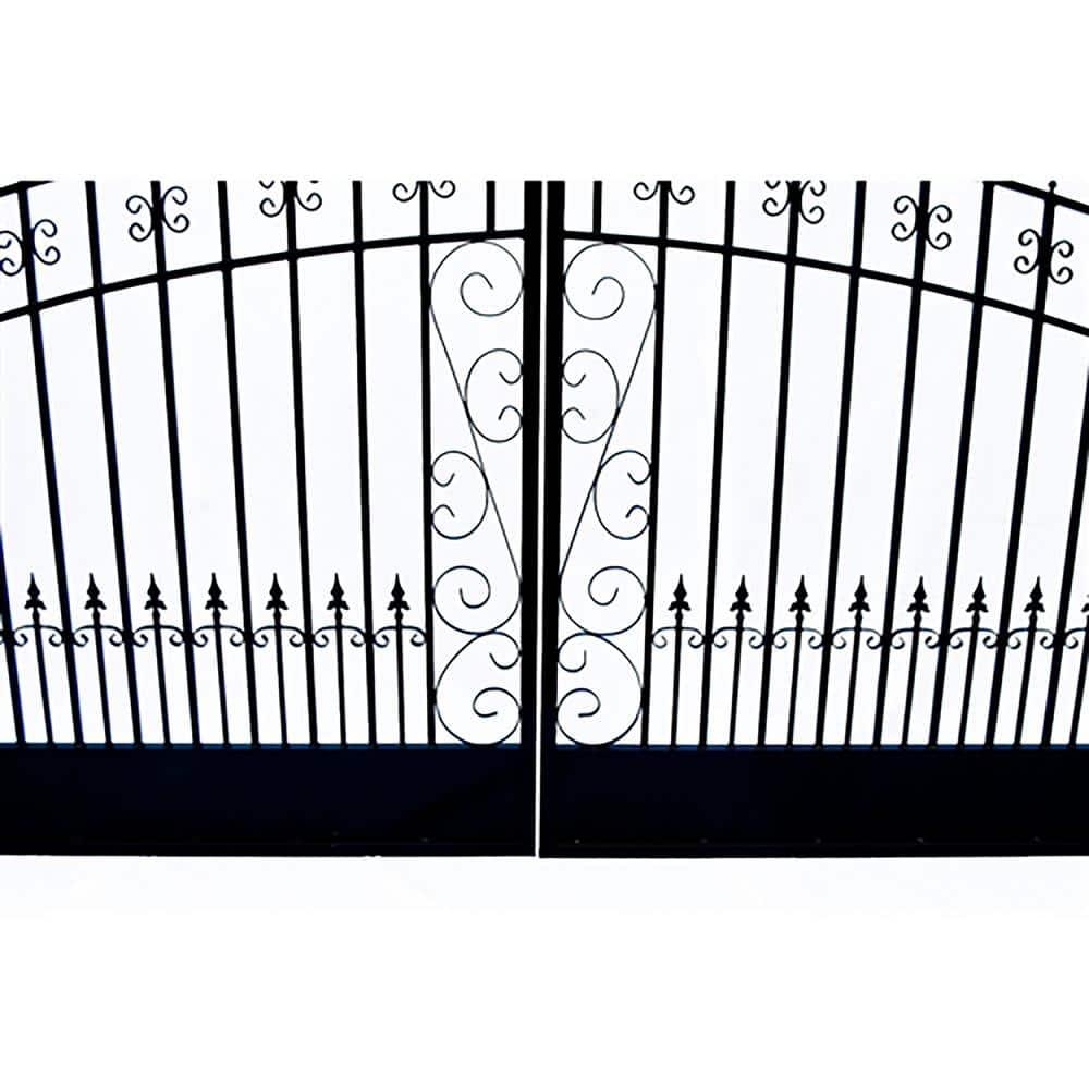 ALEKO Steel Dual Swing Driveway Gate - VENICE Style