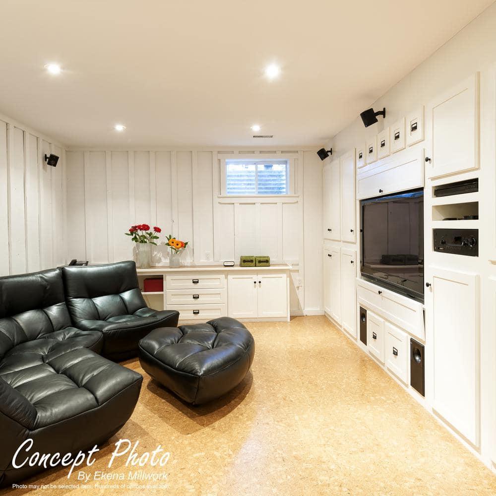 Ekena Millwork 7.5'' H x 78.75'' W x 0.75'' D Urethane Flat Trim