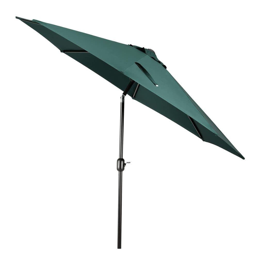 Westin Outdoor 9 Ft Patio Market Umbrella with Tilt & Crank, Dark Green