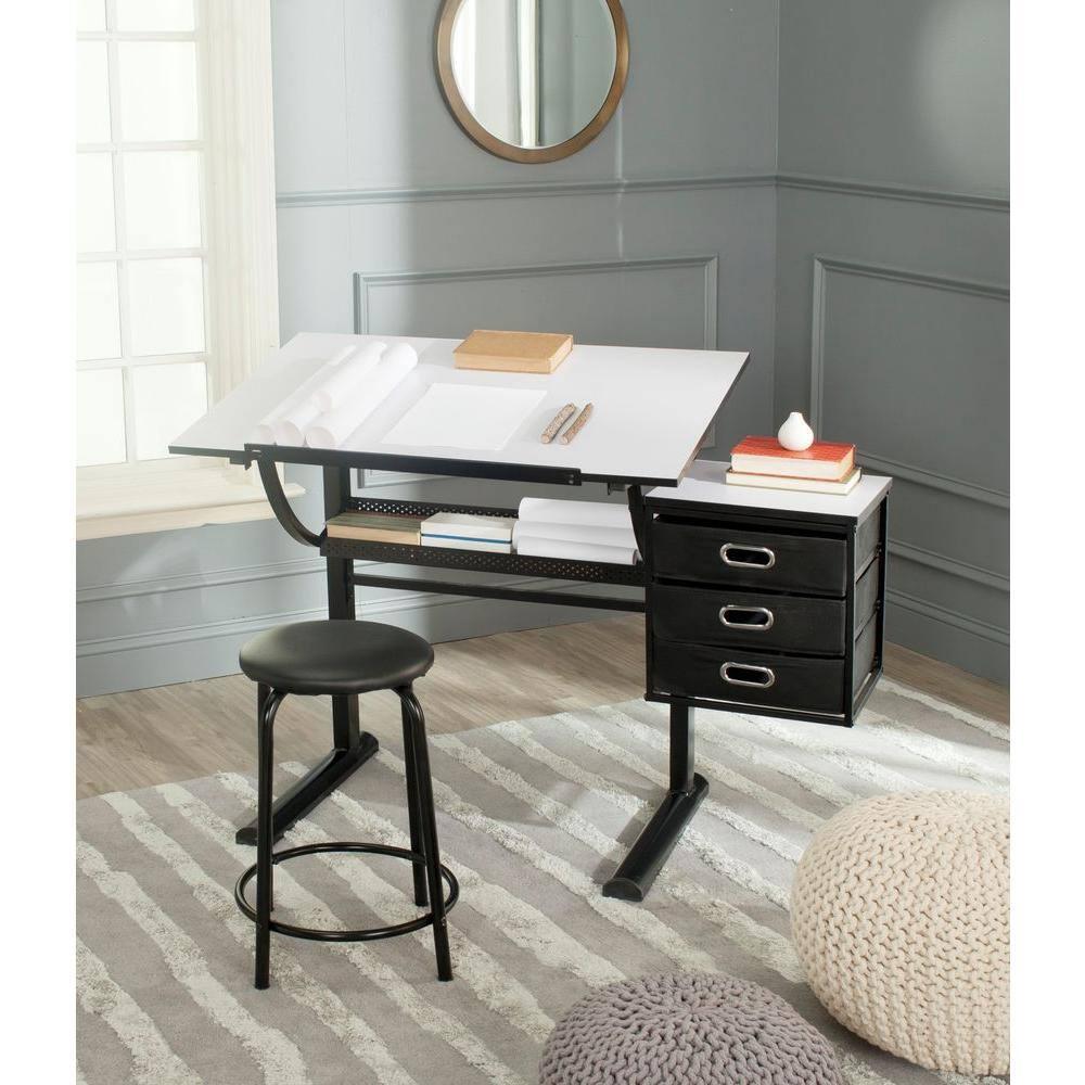 Miceal Metal Base Drafting Table