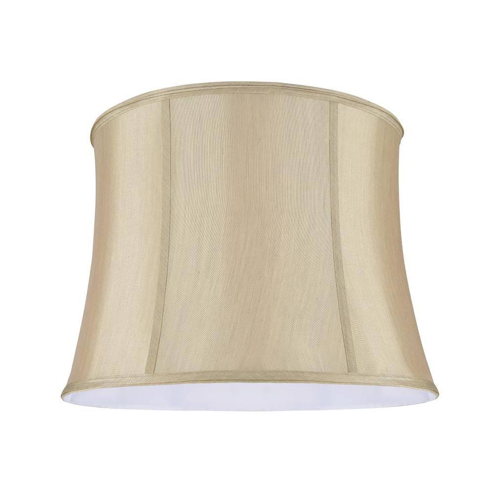 Aspen Creative Corporation 12'' H Faux Silk Fabric Bell Lamp Shade