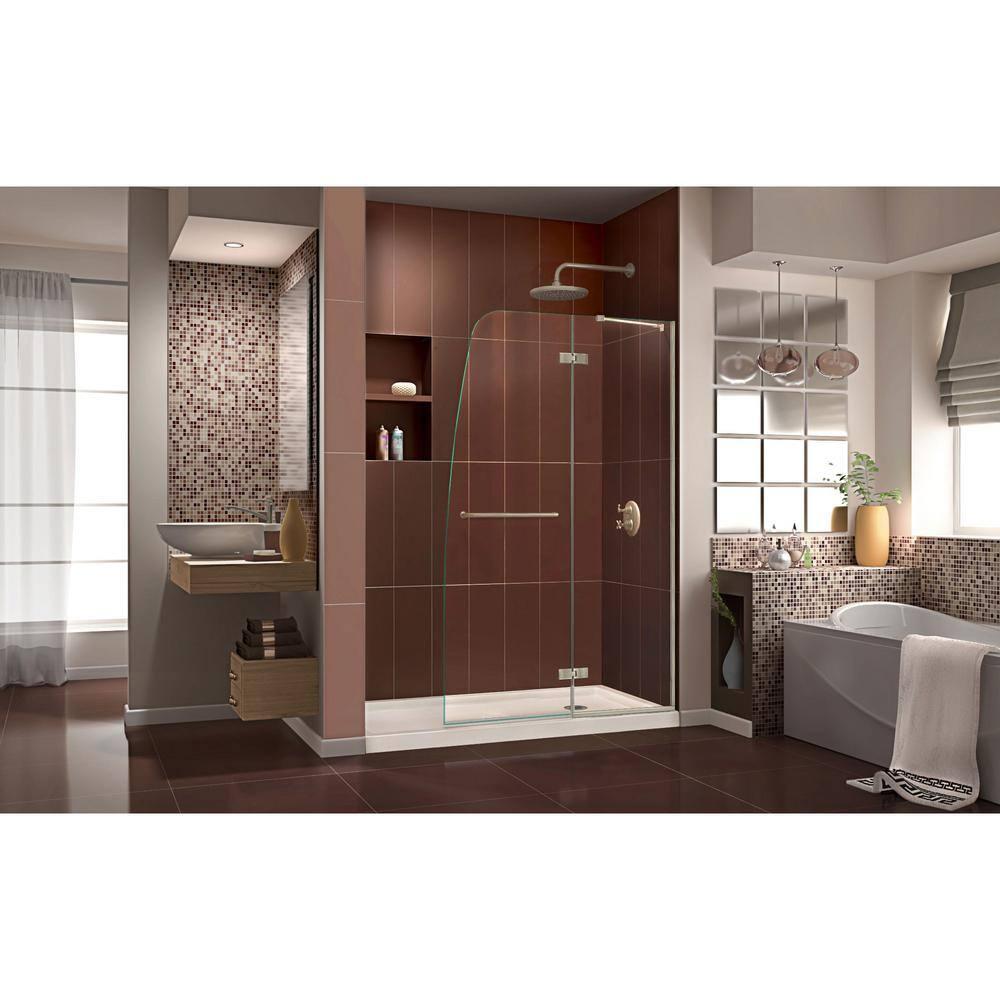Aqua Ultra 36 in. D x 60 in. W x 74 3/4 in. H Frameless Shower Door