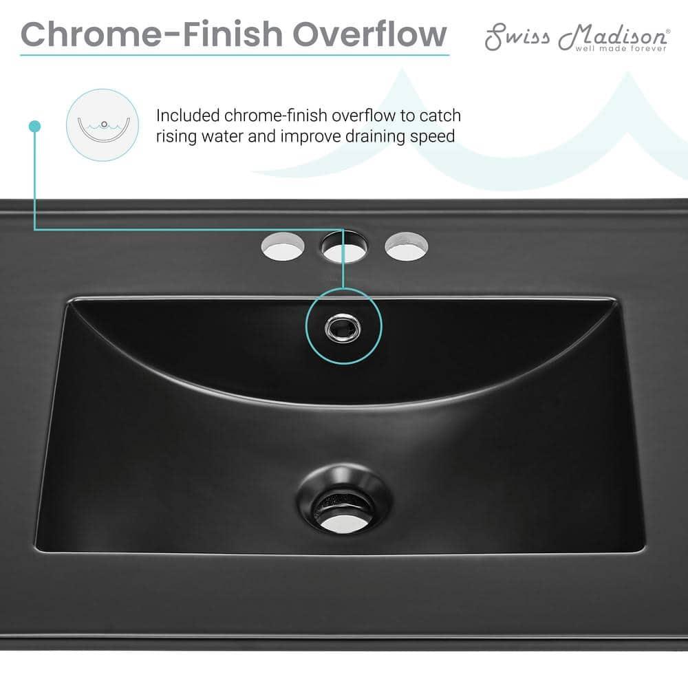 Ceramic 24" Single Bathroom Vanity Top