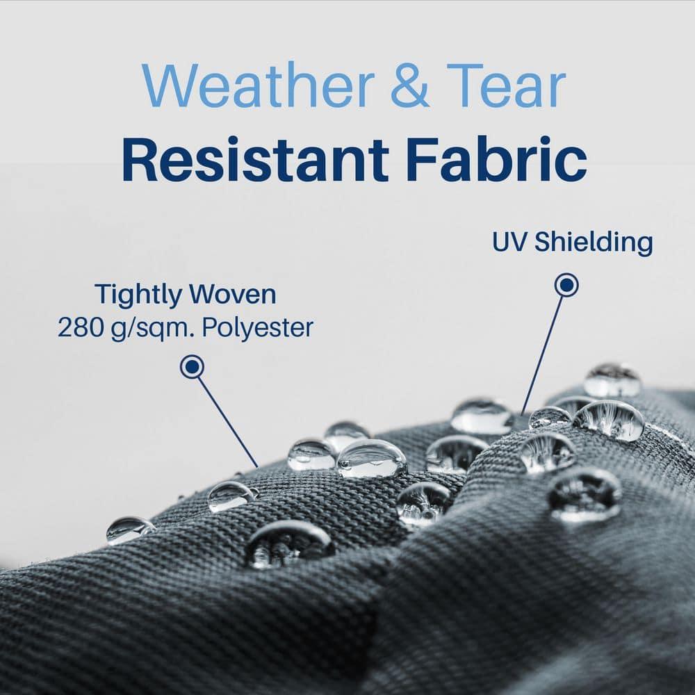 Motorized Retractable Patio Awning- Black Frame