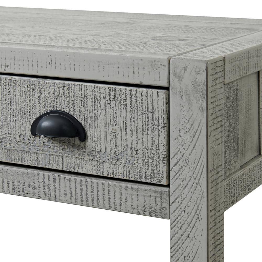 Arden 2-Drawer Wood Nightstand, Perfect for Modern Rustic, Boho or Traditional Bedroom, Functional and Stable Storage, 28W x 19D x 26 3/8H