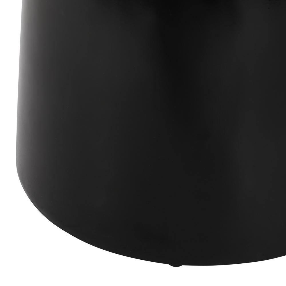 Aston Metal Outdoor Side Table, Black