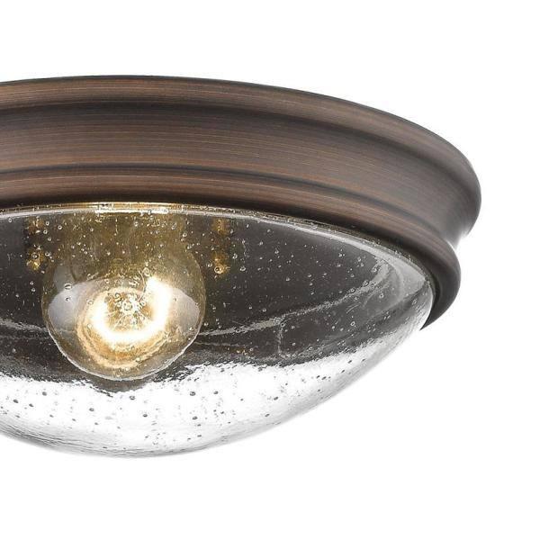 Millennium Lighting 1 - Light Flush Mount in  Rubbed Bronze