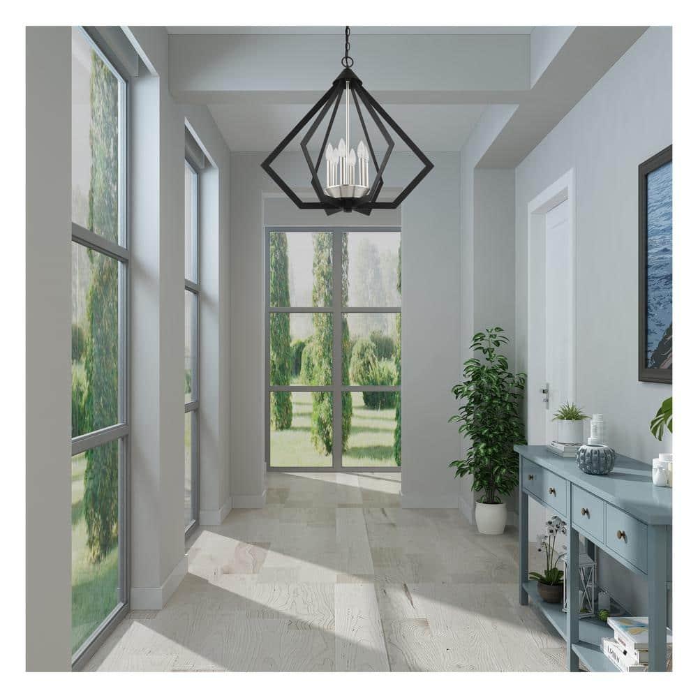 Livex Lighting Prism 6 - Light Chandelier in  Black
