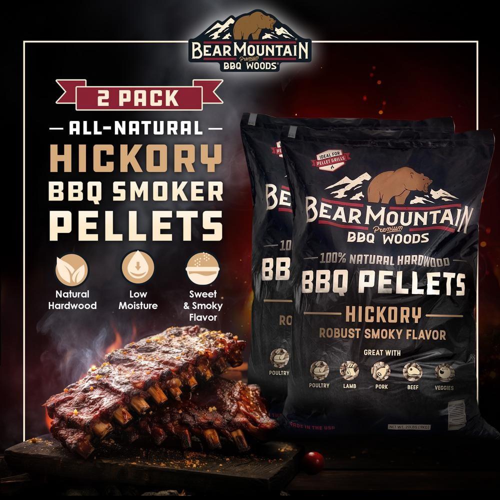 Bear Mountain BBQ Bear Mountain BBQ All-Natural Hardwood Hickory Smoker Pellets