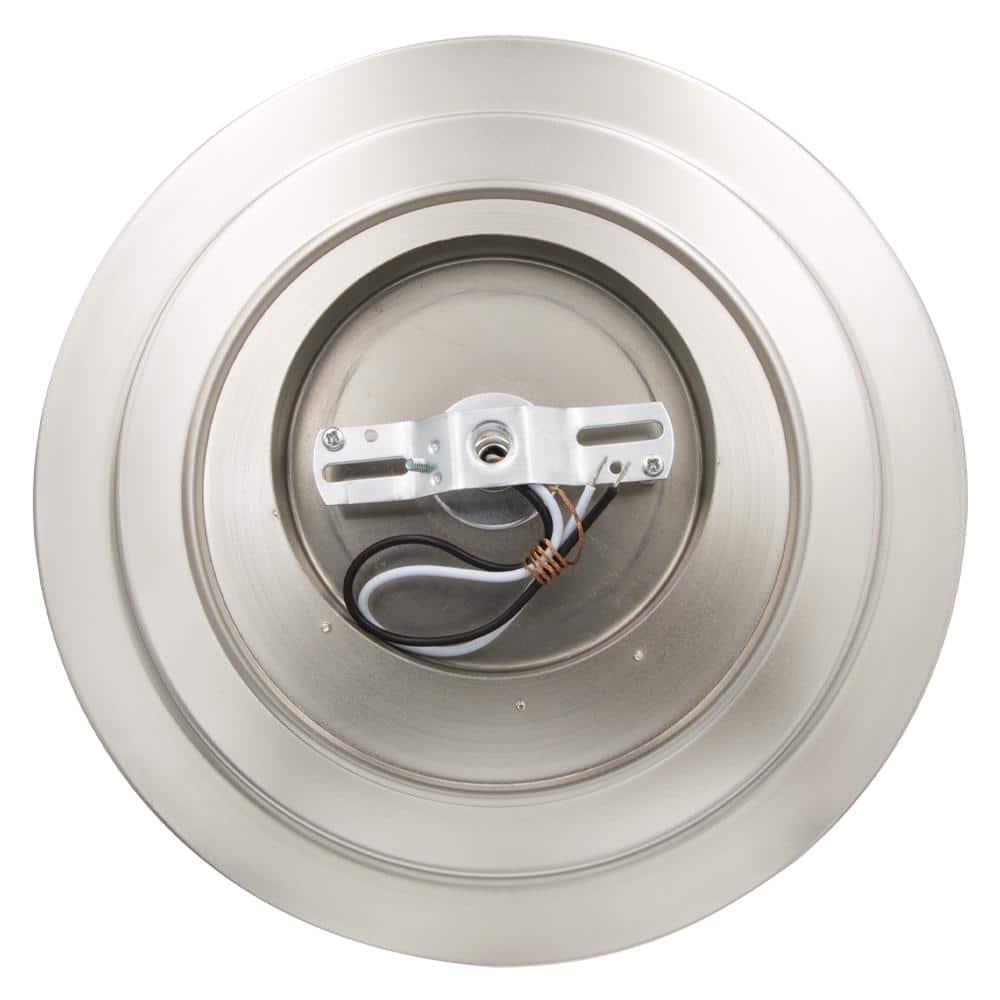 Maxxima 14 in. Decorative LED Semi-Flush Mount Ceiling Light, Dimmable, 3000K Warm White, 1400 Lumens, Satin Nickel