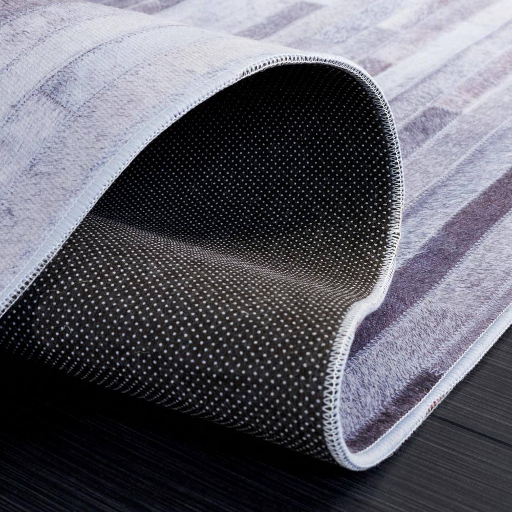 Faux Hide FAH510 Power Loomed Machine Washable Area Rug - Ivory/Light Grey - 4'x6' - Safavieh.