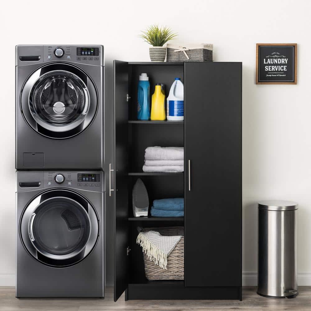 32" Elite Storage Cabinet Black - Prepac