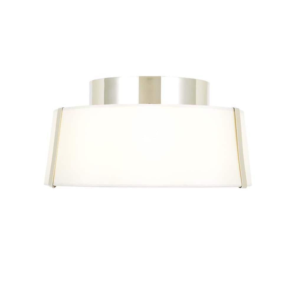 Crystorama Lighting Fulton 2 - Light Flush Mount in  Polished Nickel