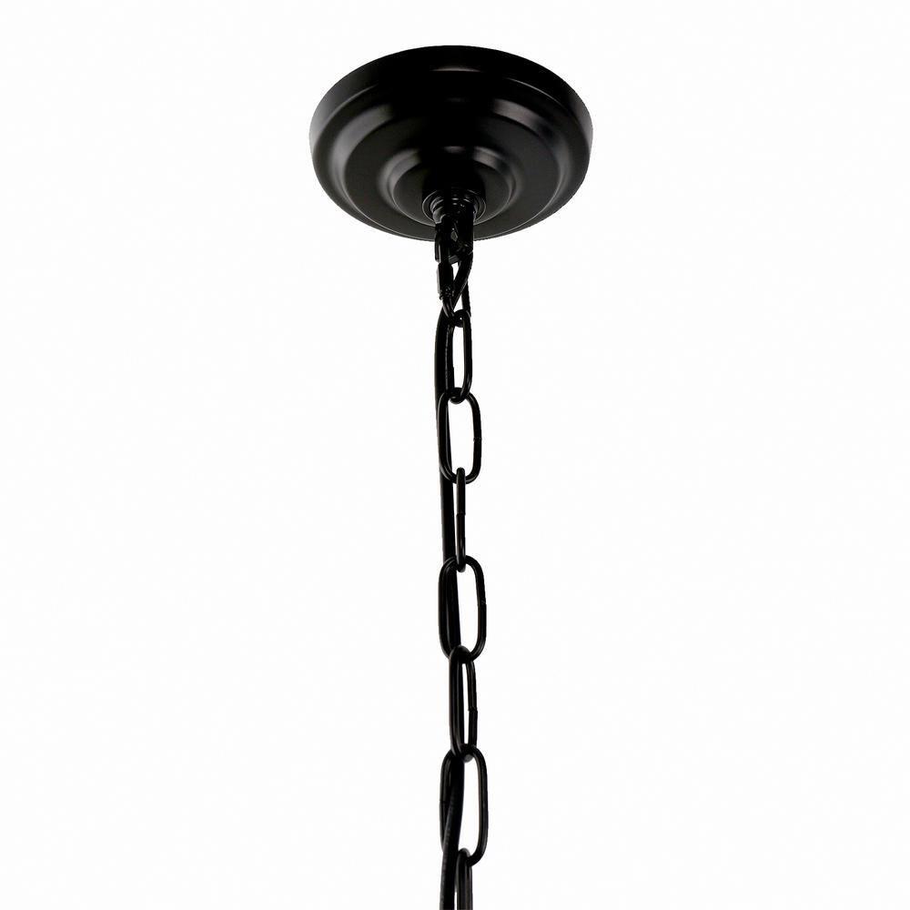 Black Chandelier 6-Light Chandeliers for Dining Room Rustic Farmhouse Chandelier Modern Kitchen Light Fixtures Ceiling Chandeliers Light Fixture for Living Room, Foyer, Bedroom, Hallway,