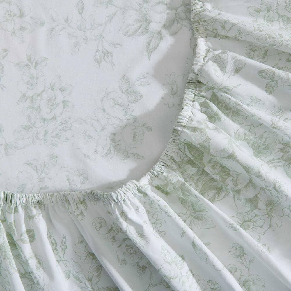 Laura Ashley Printed Cotton Percale Sheet Set