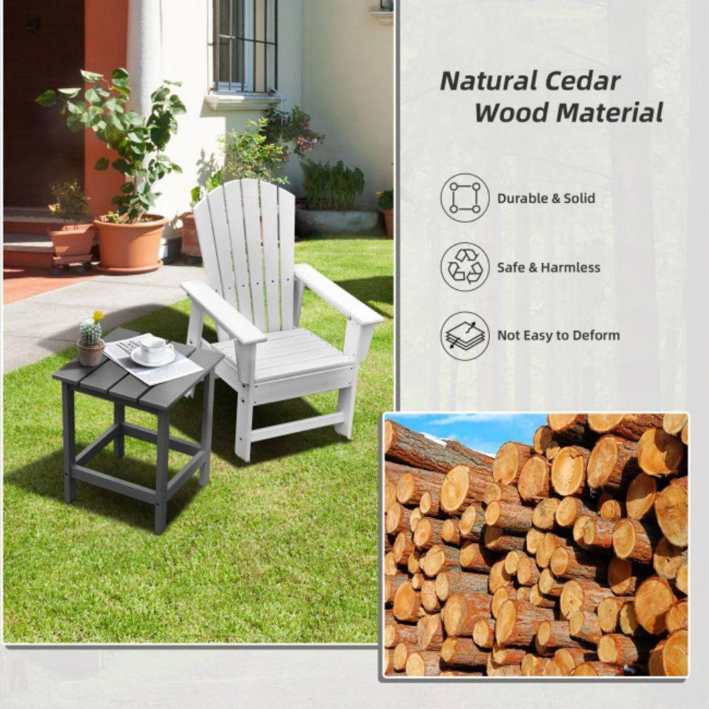 Costway Costway Solid Wood End Table
