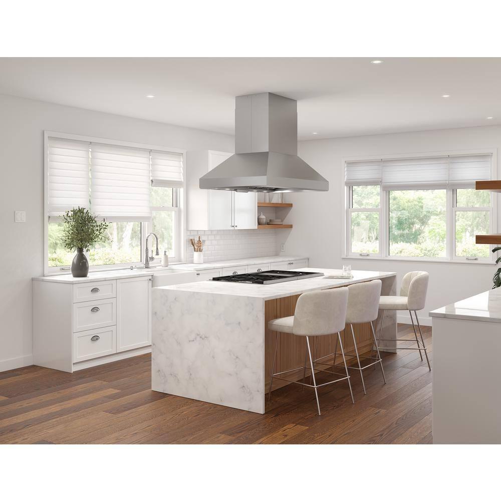 Zephyr Zephyr Titan 42 in. 750 CFM Island Mount Range Hood with LED Light in Stainless Steel AK7742BS