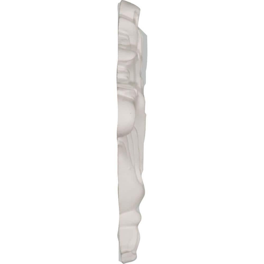 Small Primed Polyurethane Foliage Onlay Accent Piece