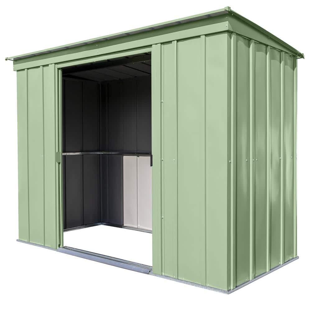Arrow 8 ft. W x 4 ft. D Galvanized Steel Vertical Storage Shed