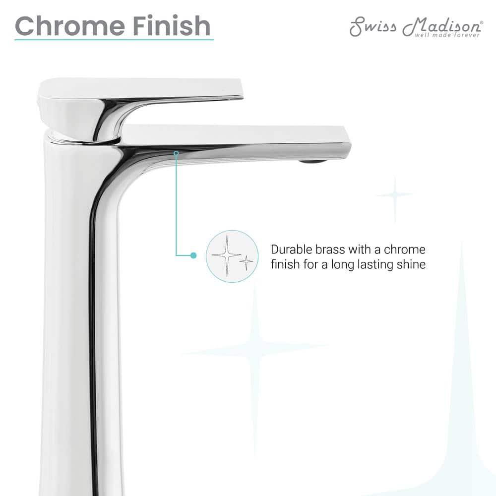 Monaco Single Hole, Single-Handle, High Arc Bathroom Faucet