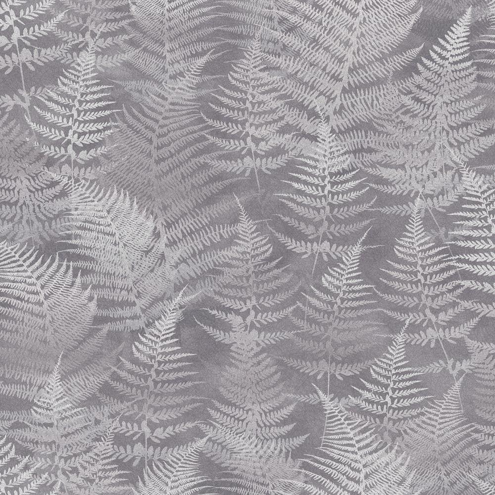 Clarissa Hulse Woodland Fern Pewter Wallpaper