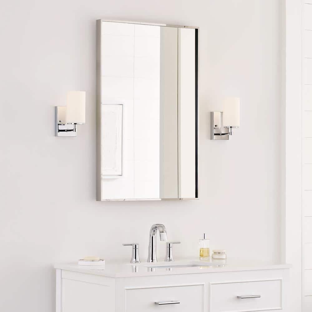 Sea Gull Lighting 4124601-05 Alturas Contemporary One Light Wall/Bath Sconce Vanity Style Fixture, Chrome Finish