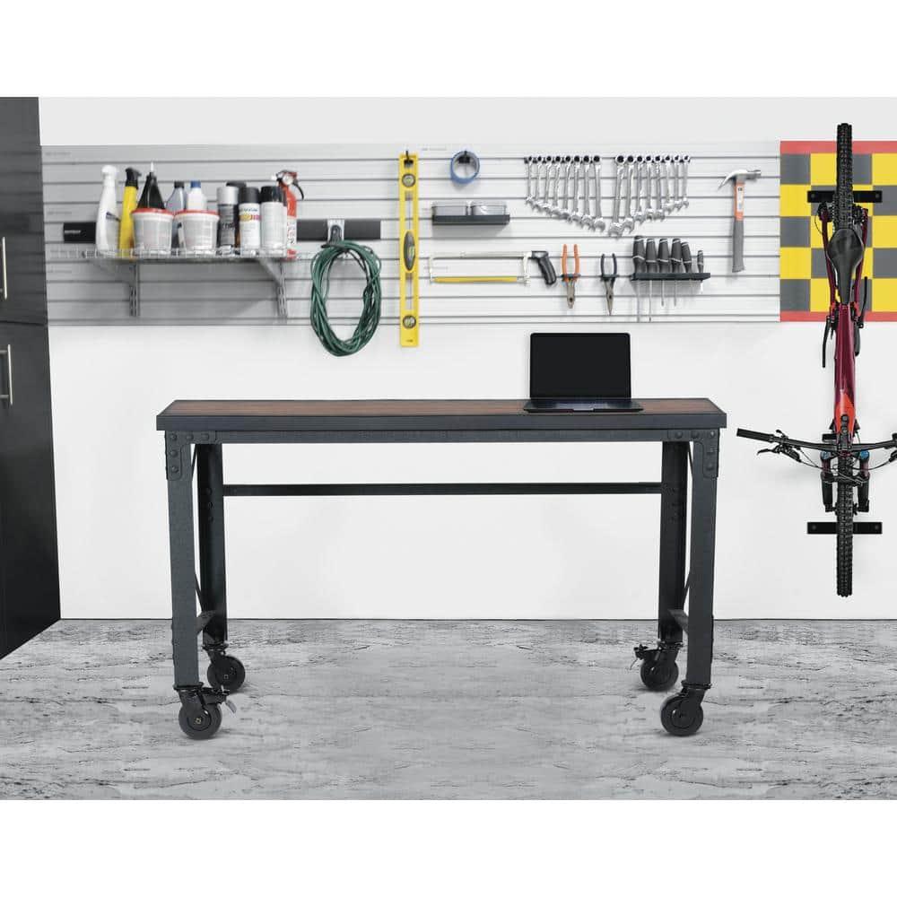 Duramax Building Products Solid Wood Top Metal Base Desk Shell