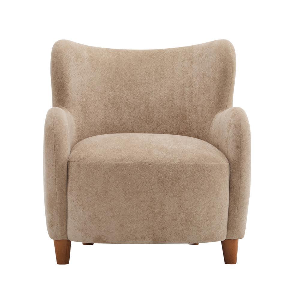 Christopher Knight Home Bacho Cozy Wingback Upholstered Accent Chair, Camel